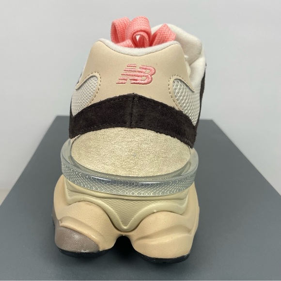 New Balance Men’s Sandstone Brown White 9060 Athletic Y2K Inspired Sneakers - Picture 11 of 12